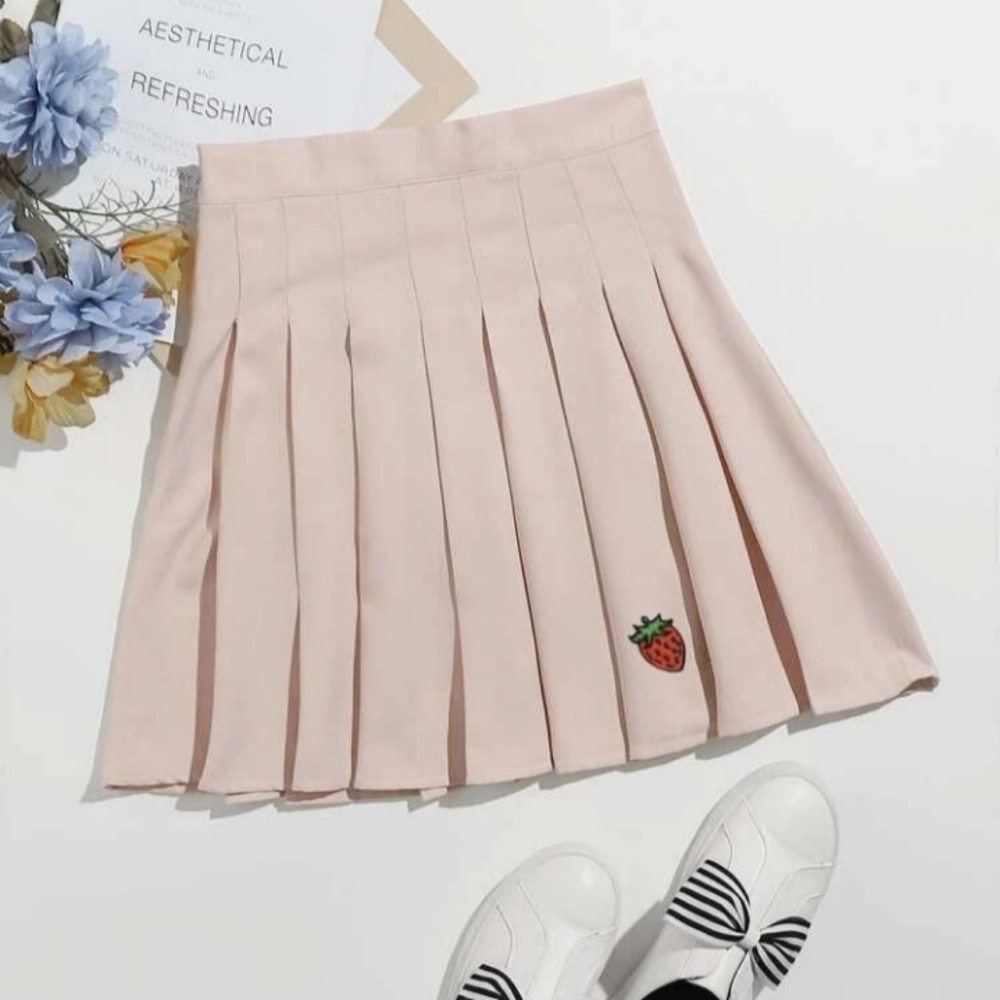 NWOT Strawberry Mini Skirt